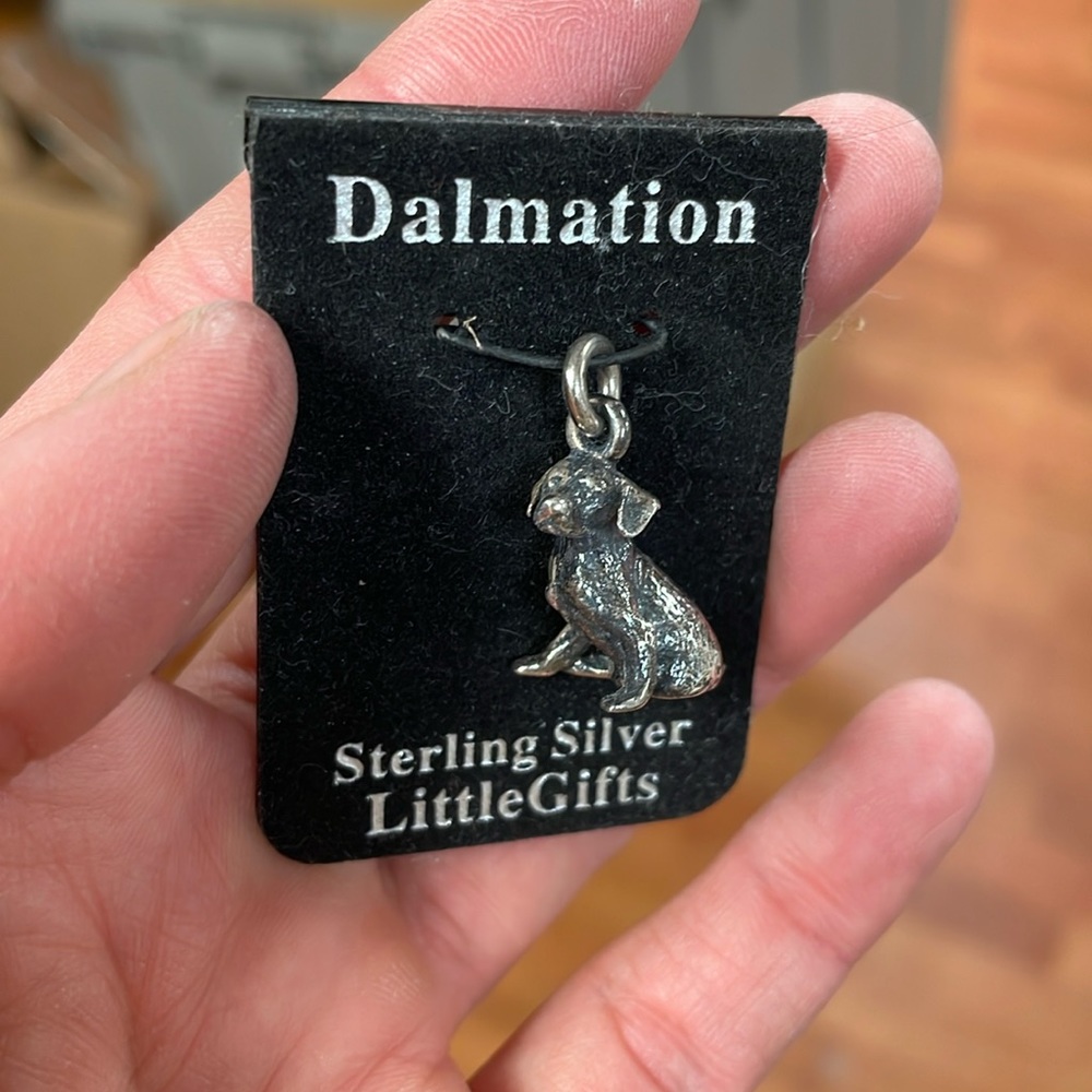 Sterling silver little gifts dog breed charm - Dalmation